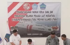 Jaga Keamanan Laut Minahasa Utara, Bupati Joune Ganda Teken MoU Dengan Bakamla RI