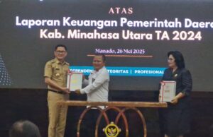 Laporan Keuangan Pemkab Minut Raih Opini WTP Empat Kali Beruntun dari BPK RI