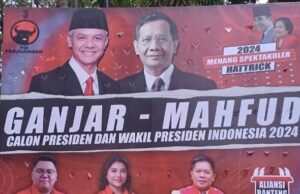 Aliansi Banteng Sulut Pasang Puluhan Baliho Ganjar-Mahfud, Ada Juga Gambar Rio,Kristi dan Delon