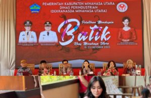 Bupati Joune Ganda Bersama Dekranasda Minut Bekali Pengrajin Dengan Pelatihan Mendesain Batik Ciri Khas Daerah