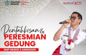 Tunjang Fasilitas Pendidikan Minahasa Utara, Gedung SMP Negeri 2 Airmadidi Diresmikan Bupati Joune Ganda