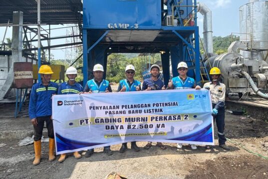 Dorong Ekonomi Dunia Usaha di Harpelnas 2026, PT PLN Persero Melalui ULP Siau Sambung Listrik 82.500 VA