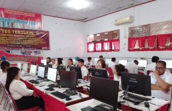 KPU Minahasa Utara Gelar Tes Tertulis CAT Untuk Seleksi 113 Calon PPK