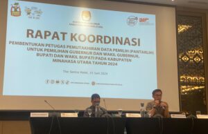 Mantapkan Pembentukan Pantarli, KPU Minut Rakor Bersama PPK dan PPS