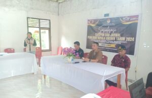 Sambangi Desa Libas dan Kahuku di Pulau Bangka. Komisioner Ibnu Dali: Masyarakat Ujung Tombak Suksesnya Pilkada Minahasa Utara