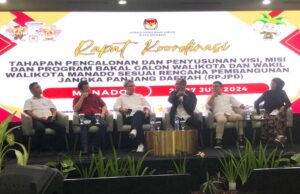 KPU Manado Gelar Rakor Tahapan Pencalonan Walikota dan Wakil Walikota.