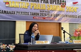 KPU Minut Berikan Materi Operasi Mantap Praja Pengamanan Pilkada 2024