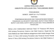 KPU Sitaro Siap Terima Masukan dan Tanggapan Masyarakat Bapaslon Pilkada 2024
