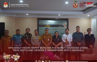 Bahas Isu Strategis Tahapan Pilkada, KPU Minut Audensi Bersama Pjs Bupati dan Forkopinda