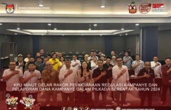 Berikan Pemahaman Regulasi Pelaksanaan dan Pelaporan Dana Kampanye, KPU Minut Rakor Bersama Parpol