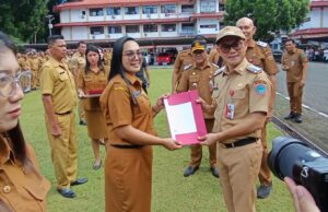 Komitmen Pemkab Minut, Bupati Joune Ganda Serahkan SK Kepada 538 P3K
