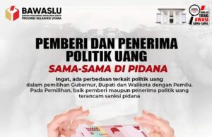 Bawaslu Minut Ajak Warga Tolak Politik Uang. Ambar: Pemberi dan Penerima Diancam Pidana