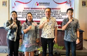 Koordinator Sekretariat Bawaslu Minut Rakornis Program Tahapan II Bersama Bawaslu Sulut