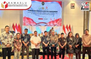 Pimpinan Bawaslu Minut Hadiri Forum Koordinasi Sentra Gakkumdu di Makasar