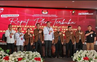 KPU Minut Gelar Rapat Pleno Terbuka Penetapan Bupati dan Wakil Bupati Terpilih