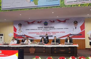 Dipimpin Vonny Rumimpunu, DPRD Minut Gelar Paripurna Mendengarkan Pidato Bupati Terpilih Pilkada 2024