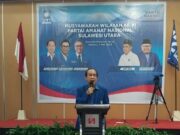 Ashabul Kahfi Resmi Jabat Ketua Formatur Ketua DPW PAN Sulut Pada Muswil Tahun 2025.