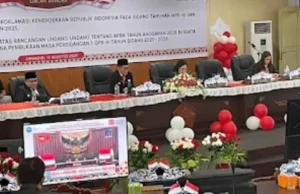 DPRD Minut Gelar Paripurna Mendengarkan Pidato Kenegaraan Presiden Prabowo