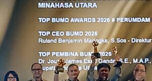 Dominasi Nasional !! PDAM Minut Borong Tiga Penghargaan Bergengsi di TOP BUMD Awards 2026