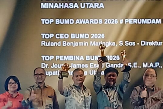 Dominasi Nasional !! PDAM Minut Borong Tiga Penghargaan Bergengsi di TOP BUMD Awards 2026