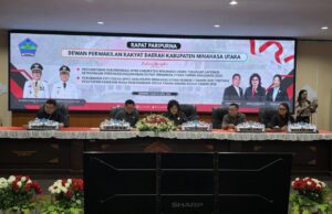 Ketua DPRD Minut Pimpin Rapat Paripurna Penyampaian Rekomendasi LKPJ Tahun 2025