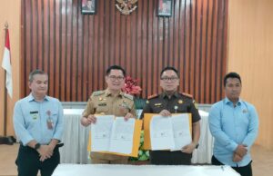Teken SKK, Pemkab Minut Bersama Kejari Bersinergi Kawal Program dan Aset Daerah