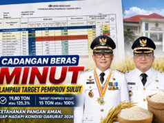 Stok Cadangan Beras Capai 19,80 Ton, Bukti Komitmen Pemkab Minut Jaga Ketahanan Pangan Daerah