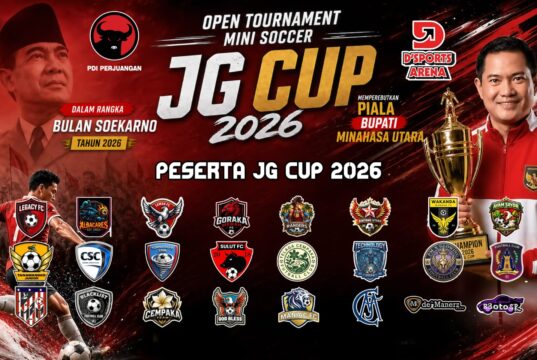 Semarak Bulan Bung Karno, Turnamen Mini Soccer JG Cup Jadi Ajang Pembinaan Generasi Muda