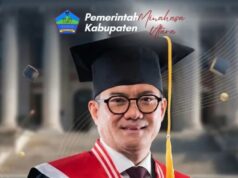 Keren !! Bupati Joune Ganda Lulus Doktor IPDN Predikat Cum Laude, Masuk Tiga Besar Terbaik