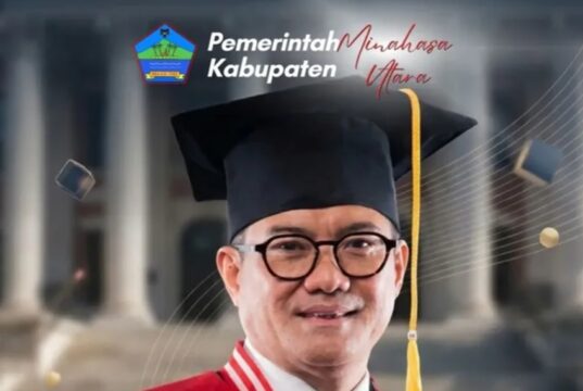 Keren !! Bupati Joune Ganda Lulus Doktor IPDN Predikat Cum Laude, Masuk Tiga Besar Terbaik