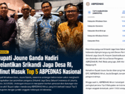 Diundang Khusus ke Jakarta, Joune Ganda Antar Minut Masuk Top 5 ABPEDNAS Nasional