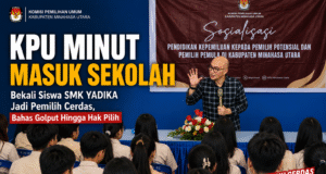 KPU Minut Masuk Sekolah, Bekali Siswa SMK YADIKA Jadi Pemilih Cerdas, Bahas Golput Hingga Hak Pilih