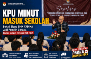 KPU Minut Masuk Sekolah, Bekali Siswa SMK YADIKA Jadi Pemilih Cerdas, Bahas Golput Hingga Hak Pilih