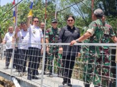 Tinjau Jembatan Kamanga, Bukti Sinergi Pemkab-DPRD Minut Bersama TNI Untuk Warga Kokoleh Satu