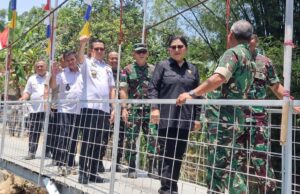 Tinjau Jembatan Kamanga, Bukti Sinergi Pemkab-DPRD Minut Bersama TNI Untuk Warga Kokoleh Satu