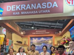 Hadirkan Produk Lokal di Kriyanusa 2026, Stand Dekranasda Minut Tuai Apresiasi Gubernur Sulut
