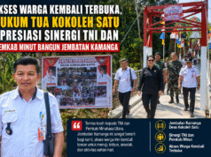 Akses Warga Kembali Terbuka, Hukum Tua Kokoleh Satu Apresiasi Sinergi TNI dan Pemkab Minut Bangun Jembatan Kamanga