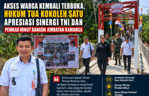 Akses Warga Kembali Terbuka, Hukum Tua Kokoleh Satu Apresiasi Sinergi TNI dan Pemkab Minut Bangun Jembatan Kamanga