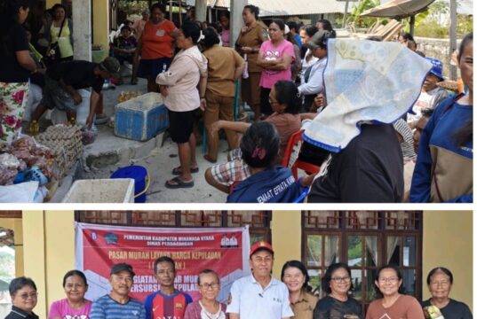Pasar Murah Dinas Perdagangan Minut Sasar Warga Lihunu Pulau Bangka