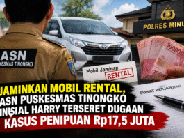 Jaminkan Mobil Rental, ASN Puskesmas Tinongko Inisial Harry Terseret Dugaan Kasus Penipuan Rp17,5 Juta